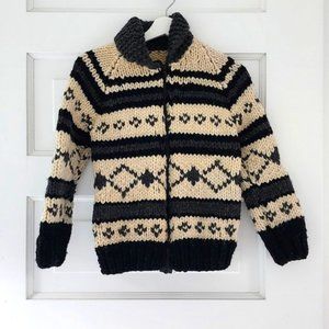 🍁 Youth Cowichan Knit Sweater Jacket 🍁